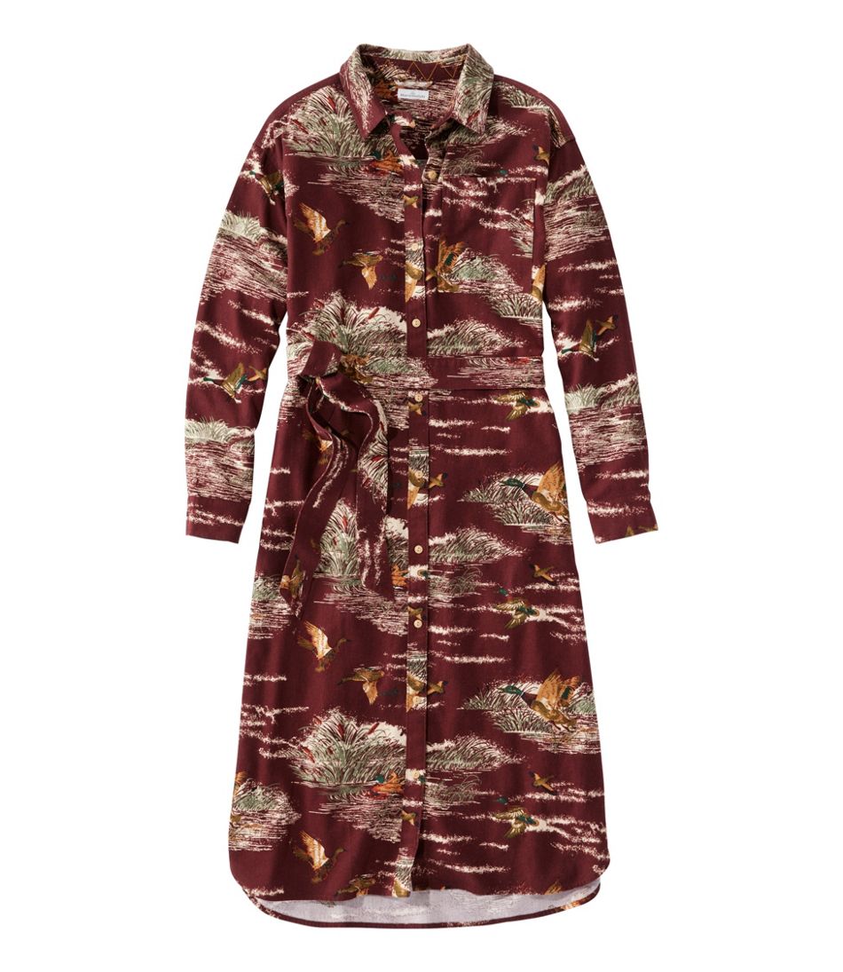 L.L.Bean On Sale | Women's Signature Camp Flannel Midi Dress