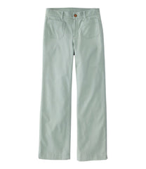 L.L.Bean Discount | Women's Comfort Stretch Patch Pocket Pants, Mid-Rise Wide Straight-Leg Chino