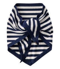 L.L.Bean Outlet | Women's Cotton/Cashmere Knit Triangle Scarf, Striped
