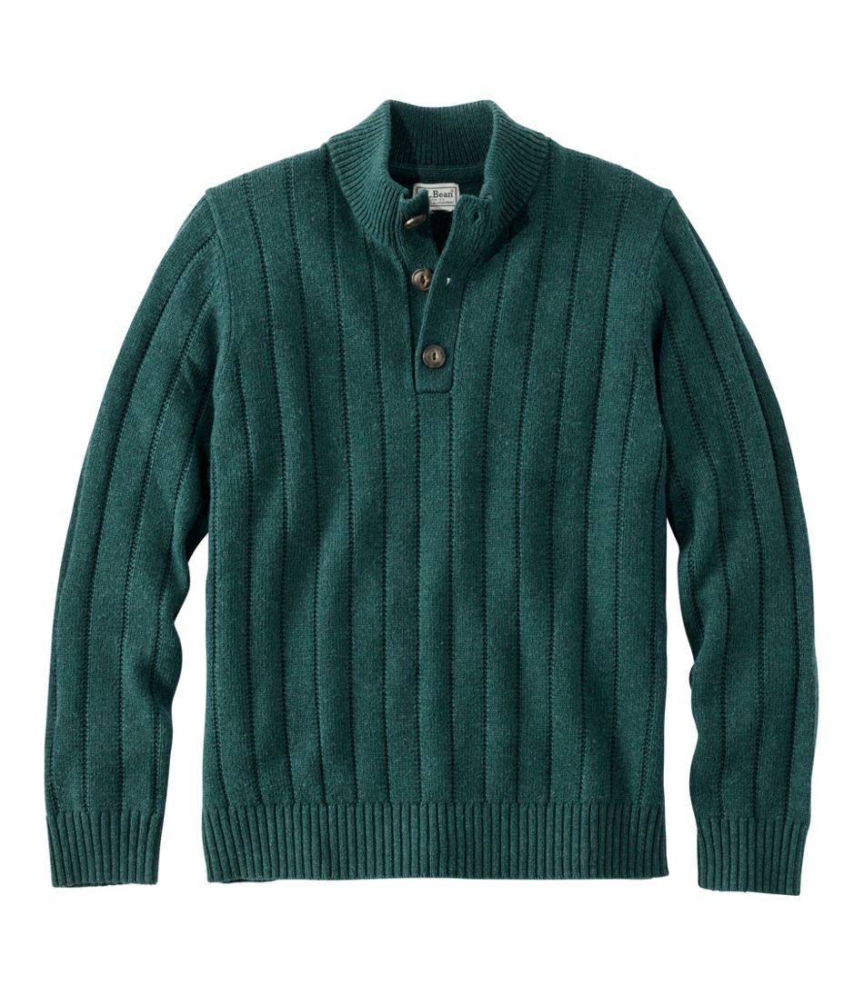 L.L.Bean Discount | Men's Riverton Wool/Cotton Sweater, Mockneck
