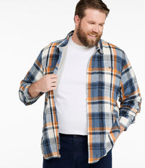 L.L.Bean Outlet | Men's 1912 Field Flannel Shirt, Lined, Slightly Fitted Untucked Fit, Plaid