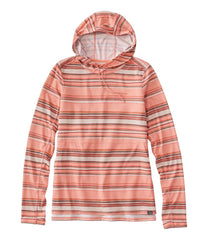 L.L.Bean Discount | Women's Everyday SunSmart® Hooded Pullover, Long-Sleeve Stripe