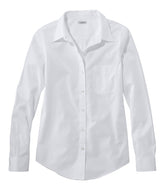 L.L.Bean Online | Women's Wrinkle-Free Pinpoint Oxford Shirt, Long-Sleeve Relaxed Fit