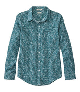 L.L.Bean For Sale | Women's Wrinkle-Free Pinpoint Oxford Shirt, Relaxed Fit Long-Sleeve Print