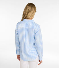 L.L.Bean Online | Women's Wrinkle-Free Pinpoint Oxford Shirt, Long-Sleeve Relaxed Fit Plaid