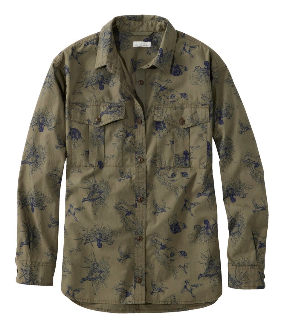 L.L.Bean Sale | Women's Signature Soft Poplin Shirt, Novelty