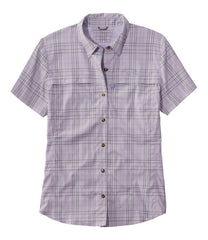 L.L.Bean Outlet | Women's Tropicwear Shirt, Plaid Short-Sleeve