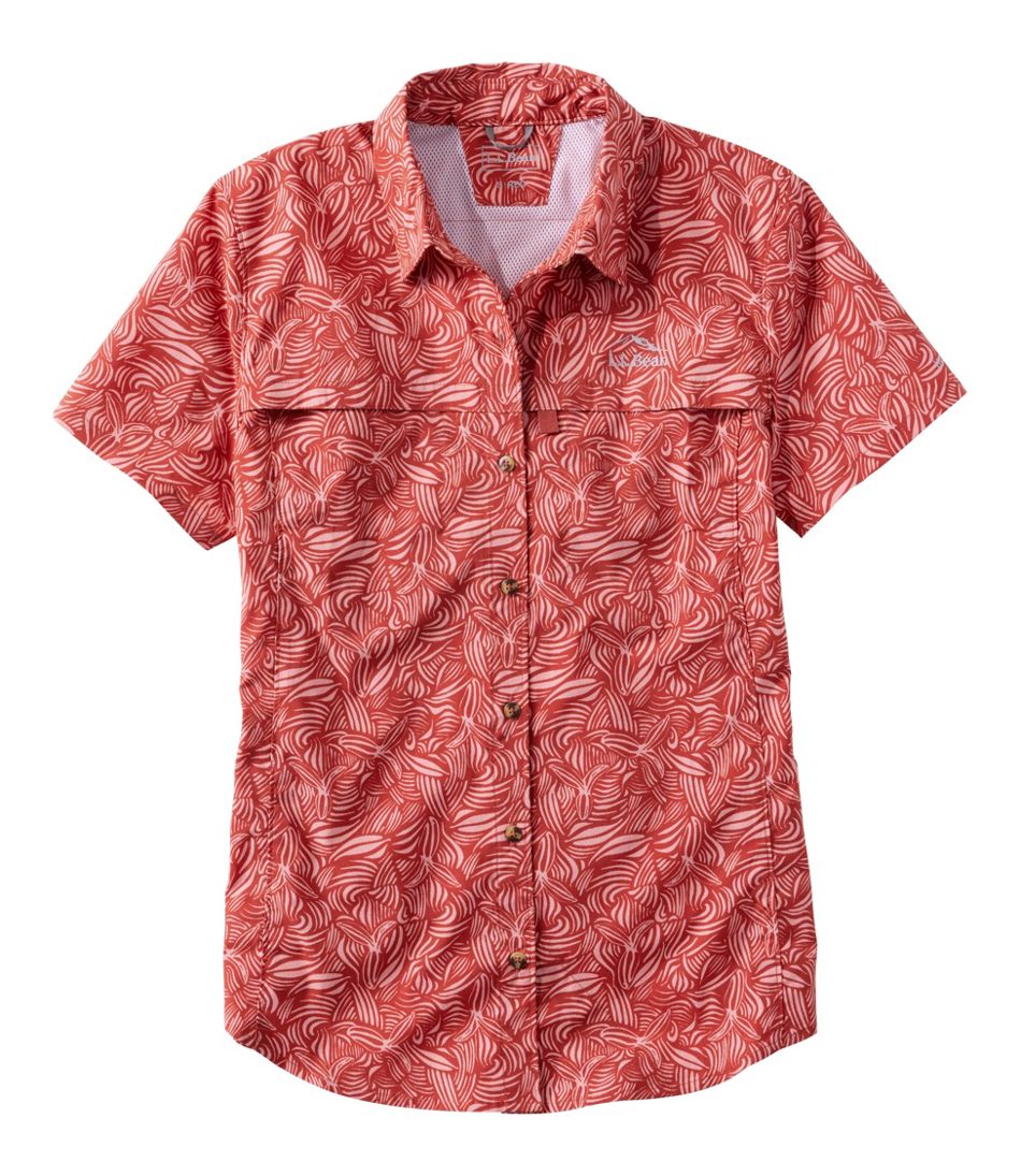 L.L.Bean For Sale | Women's Tropicwear Shirt, Short-Sleeve Print