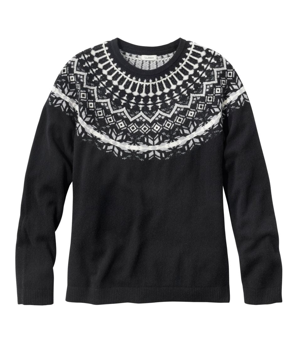 L.L.Bean For Sale | Women's Classic Cashmere Sweater, Crewneck Fair Isle