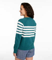 L.L.Bean Sale | Women's Peaks Island Crewneck, Stripe
