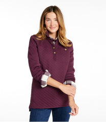 L.L.Bean Sale | Women's Quilted Sweatshirt, Mockneck Tunic