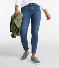 L.L.Bean US | Women's BeanFlex® Jeans, High-Rise Slim-Leg Ankle