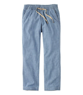 L.L.Bean Sale | Women's Lakewashed Pull-On Chinos, Mid-Rise Chambray Ankle Pants