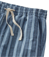 L.L.Bean On Sale | Women's Lakewashed Pull-On Chinos, Mid-Rise Wide-Leg Stripe Chambray