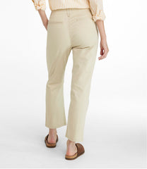 L.L.Bean New | Women's Signature Easy-Cotton Pleated Chinos, Ankle