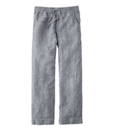 L.L.Bean Discount | Women's Premium Washable Linen Pull-On Pants, Stripe