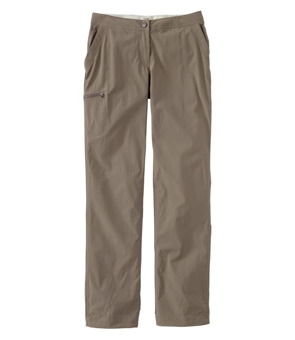 L.L.Bean Online | Women's Water-Repellent Comfort Trail Pants, Mid-Rise Straight-Leg
