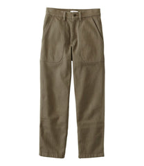 L.L.Bean Discount | Women's Signature Washed Cotton Barrel Pants, High-Rise Tapered Leg