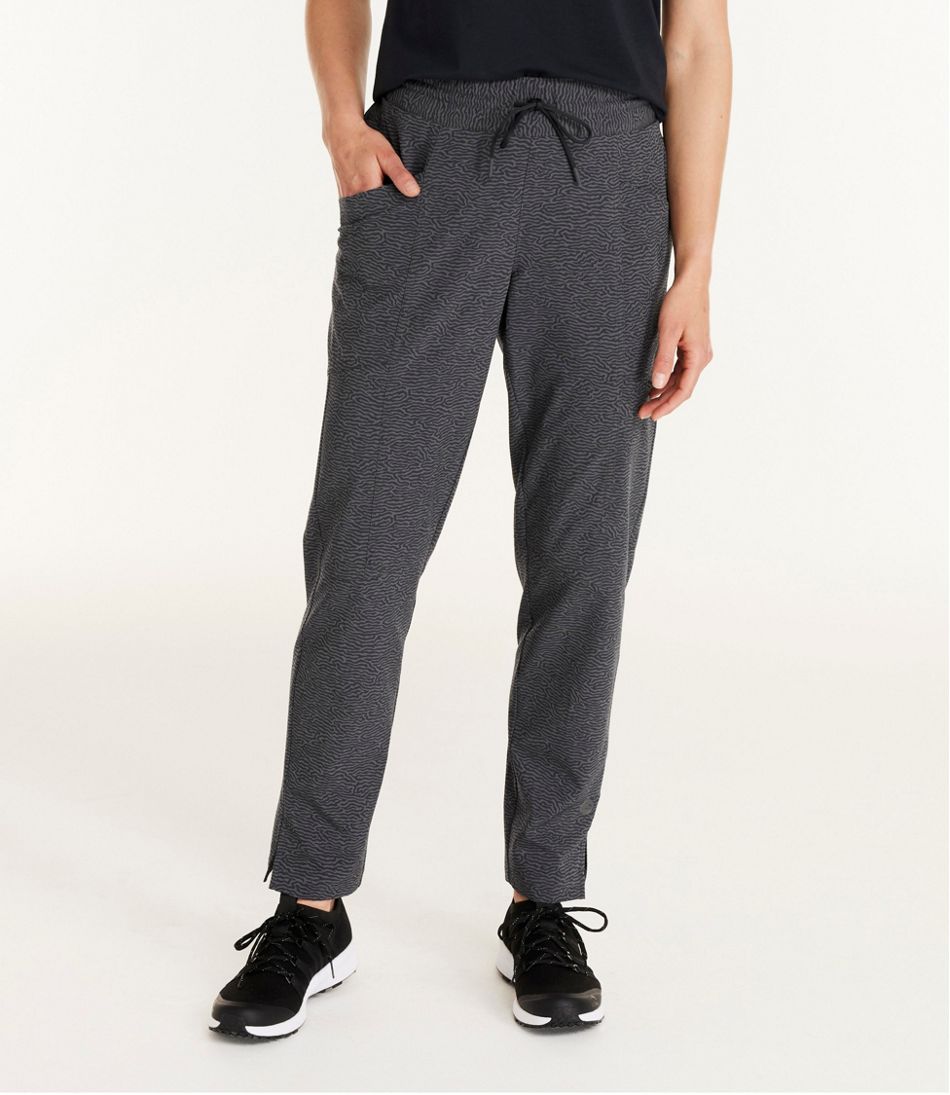 L.L.Bean Outlet | Women's VentureStretch Woven Ankle Pants, Mid-Rise Print