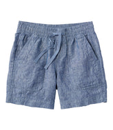 L.L.Bean Online | Women's Premium Washable Linen Shorts, Mid-Rise 6"