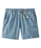 L.L.Bean For Sale | Women's Lakewashed Dock Shorts, Mid-Rise Chambray