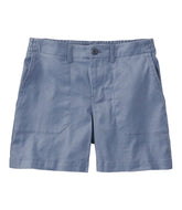 L.L.Bean New | Women's Comfort Stretch Cotton/Linen Shorts, High-Rise 7"