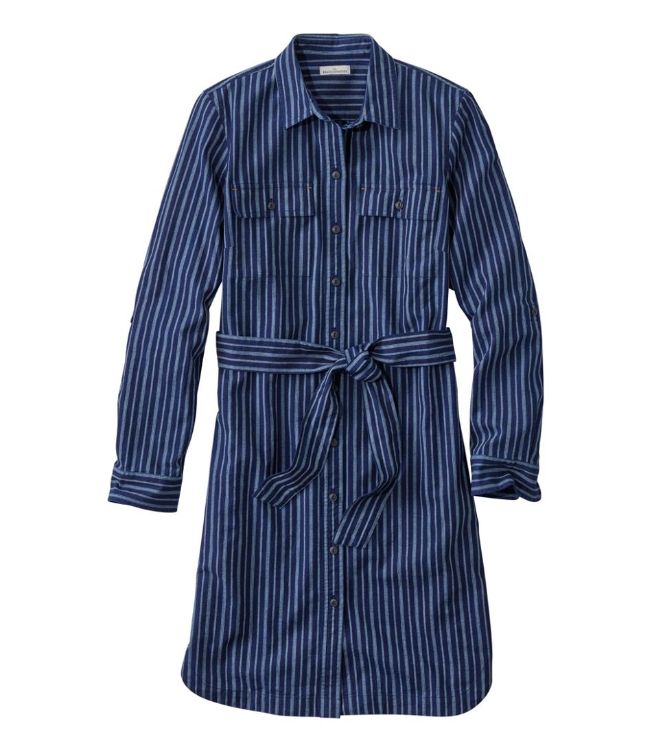 L.L.Bean Discount | Women's Signature Camp Shirt Dress, Button-Front