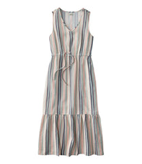 L.L.Bean Online | Women's Cloud Gauze Midi Dress, Stripe