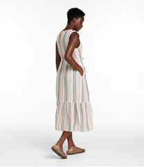L.L.Bean Online | Women's Cloud Gauze Midi Dress, Stripe