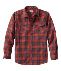 L.L.Bean Discount | Men's Katahdin Performance Flannel Shirt, Slightly Fitted