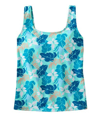 L.L.Bean Sale | Women's BeanSport Swimwear, Scoopneck Tankini Top, Print