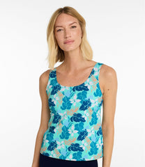 L.L.Bean Sale | Women's BeanSport Swimwear, Scoopneck Tankini Top, Print