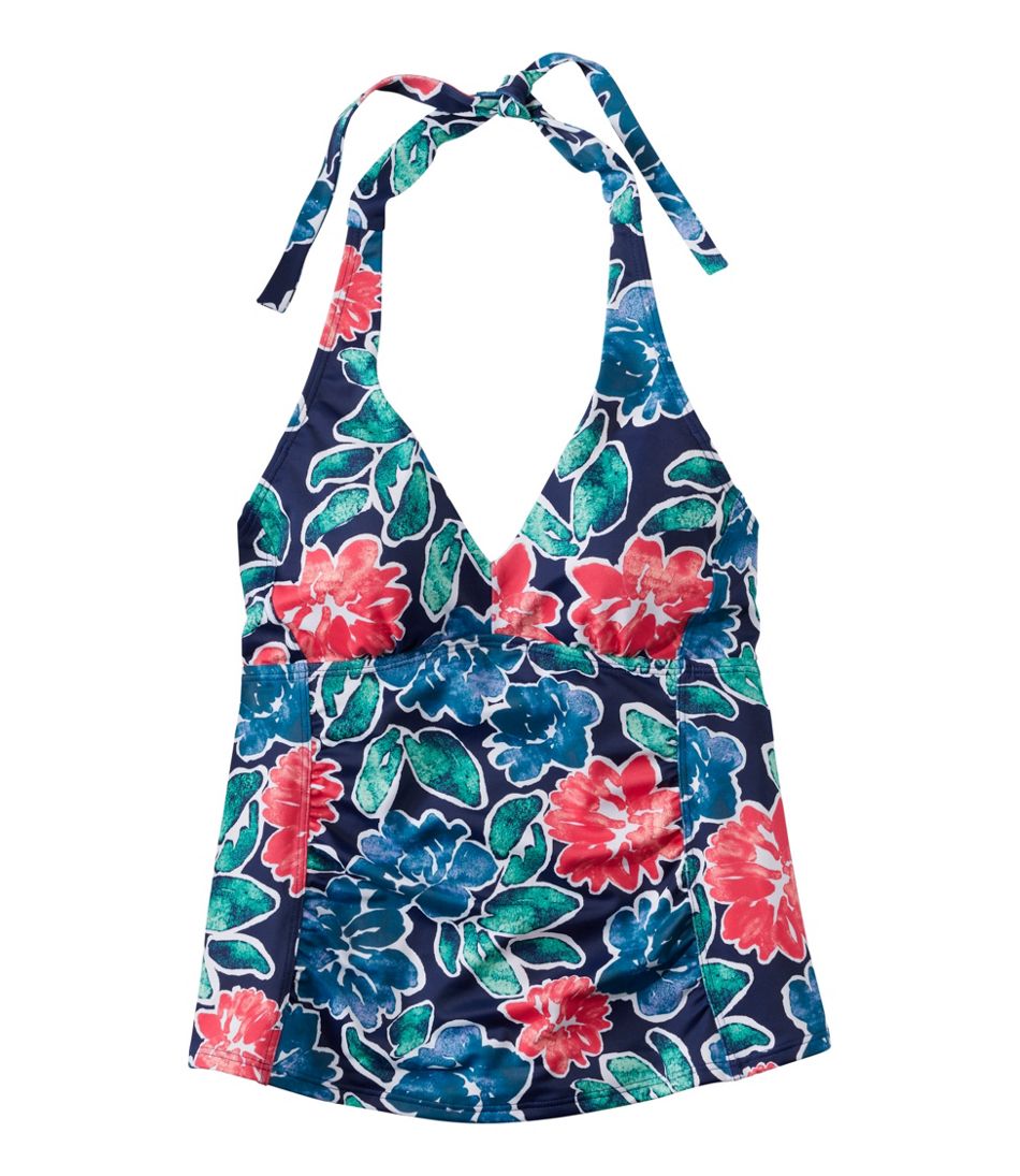 L.L.Bean Sale | Women's BeanSport Swimwear, Halter Tankini Top Print