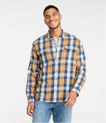 L.L.Bean Sale | Men's 1912 Field Flannel Shirt, Slightly Fitted Untucked Fit, Plaid