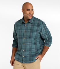 L.L.Bean For Sale | Men's Sunwashed Corduroy Shirt, Slightly Fitted Untucked Fit, Plaid