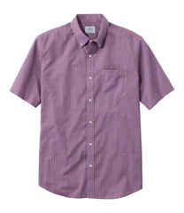 L.L.Bean Sale | Men's Wrinkle-Free Kennebunk Sport Shirt, Traditional Fit Short-Sleeve Check