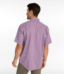 L.L.Bean Sale | Men's Wrinkle-Free Kennebunk Sport Shirt, Traditional Fit Short-Sleeve Check