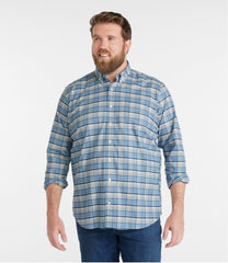 L.L.Bean Outlet | Men's Comfort Stretch® Oxford Shirt, Traditional Untucked Fit, Plaid