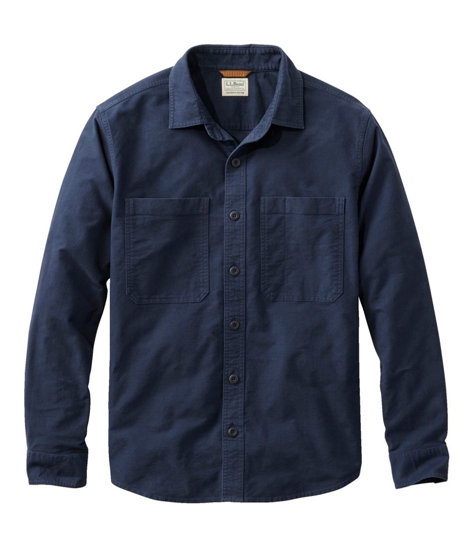 L.L.Bean On Sale | Men's Bean's Moleskin Shirt, Slightly Fitted Untucked Fit