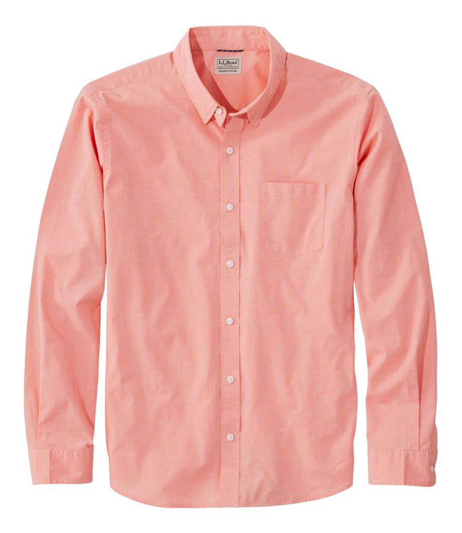 L.L.Bean Outlet | Men's Comfort Stretch Performance® Shirt, Long-Sleeve, Slightly Fitted Untucked Fit
