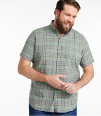 L.L.Bean Sale | Men's Stonecoast Hemp Shirt, Short-Sleeve, Slightly Fitted Untucked Fit