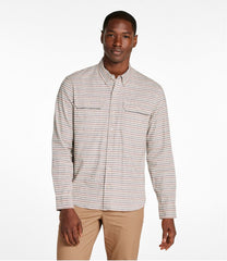 L.L.Bean For Sale | Men's Stonecoast Hemp Shirt, Long-Sleeve, Slightly Fitted Untucked Fit, Stripe