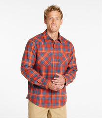 L.L.Bean Discount | Men's Katahdin Performance Flannel Shirt-Jacket, Hi-Pile Fleece-Lined Plaid
