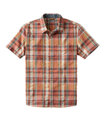 L.L.Bean New | Men's Signature Seersucker Madras Shirt, Slightly Fitted, Short-Sleeve