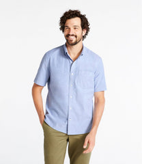 L.L.Bean US | Men's Comfort Stretch® Oxford Shirt, Slightly Fitted Untucked Fit, Short-Sleeve