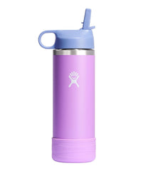 L.L.Bean | Kids' Hydro Flask Wide Mouth Straw Cap And Boot, 18 oz.