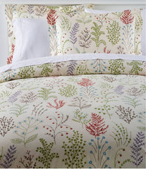 L.L.Bean Discount | Botanical Floral Percale Comforter Cover Collection