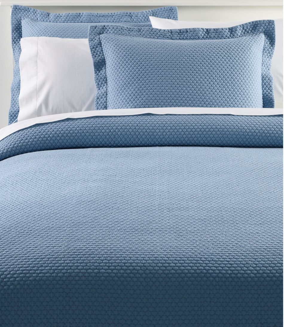 L.L.Bean For Sale | Organic Honeycomb Matelassé Coverlet