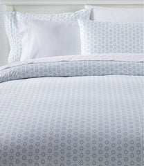 L.L.Bean New | Sunwashed Percale Comforter Cover, Print