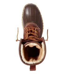 L.L.Bean Outlet | Men's Bean Boots, 10" Shearling-Lined Tumbled Leather